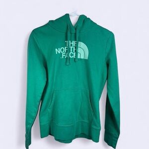 The North Face Green Logo Pullover Hoodie Women’s Small Classic Outdoor